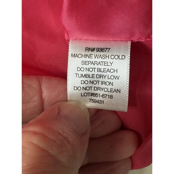 Liz Claiborne Womens Sz XL Pink Solid Sleeveless Zip Up Vest - Picture 14 of 16